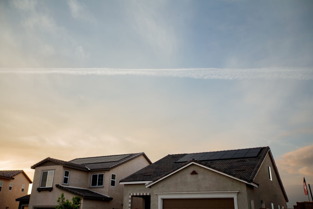 Home with a Rooftop solar system.